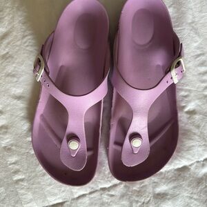 Birkenstock Purple Sandals with Buckle